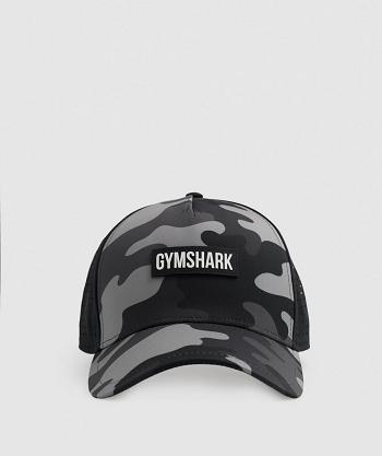 Czapki Męskie Gymshark Trucker Szare | PL 3229TCE